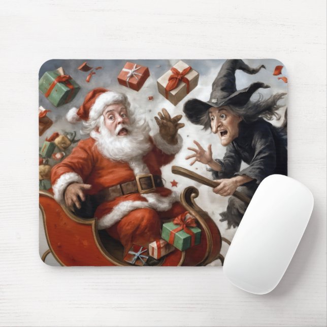 Mousepad Colisão de Férias de Natal e Halloween (Com mouse)