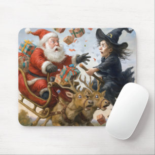 Mousepad Colisão de Natal e Halloween no ar do Médio