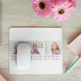 Mousepad Collage Foto Roxa Melhor Mãe Já Presente