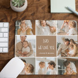 Mousepad Collage Photo Pai We Love You Happy Dia de os pais<br><div class="desc">Uma foto de colagem é uma coleção de fotos organizadas em conjunto de uma forma visualmente agradável, e pode ser uma forma excelente de celebrar ocasiões especiais como o Dia de os pais. Nesta colagem em particular, nós compilamos várias fotos que capturam as memórias amorosas que compartilhamos com nosso pai...</div>