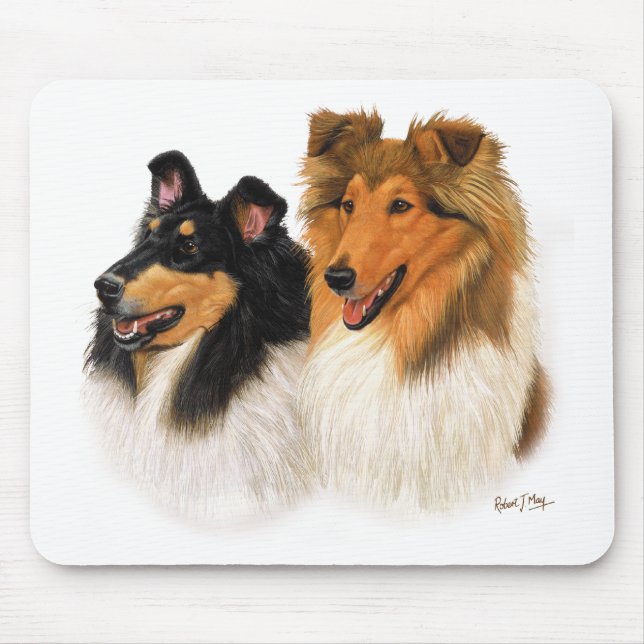 Mousepad Collie áspero (Frente)