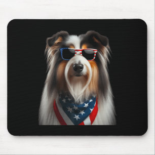 Mousepad Collie Dog 4 De Julho Independente Americano