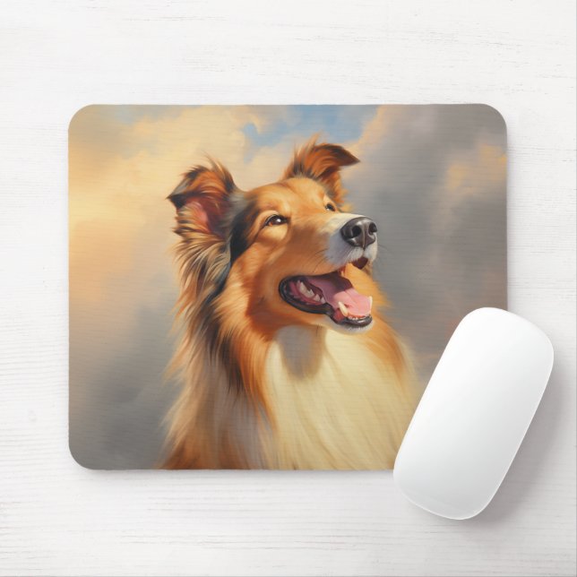 Mousepad Collie grosso / Collie escocês (Com mouse)