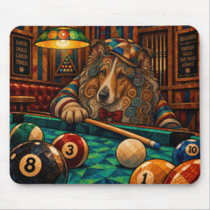 Mousepad Collie, Mosaico Geométrico