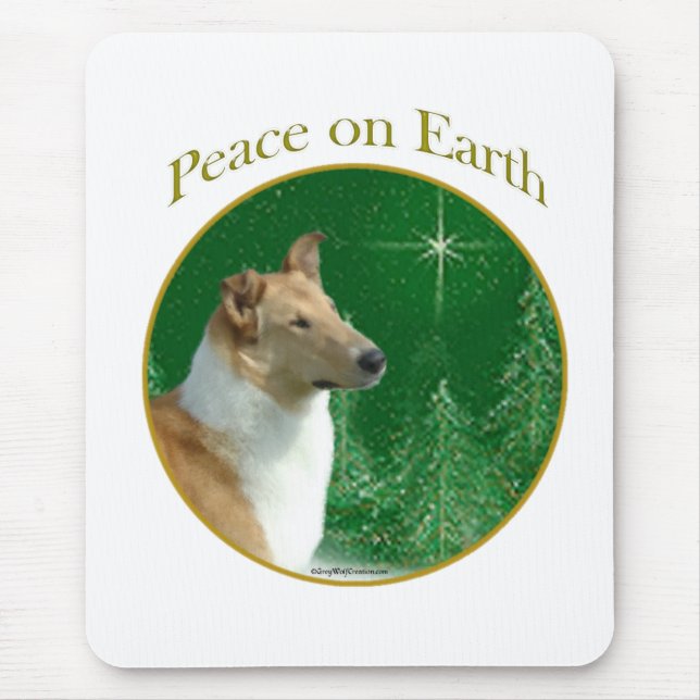 Mousepad Collie Peace na Terra (Frente)