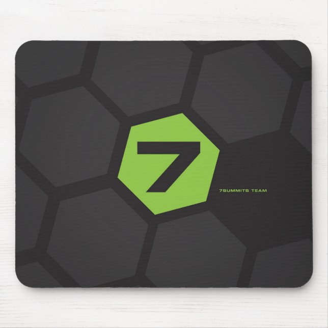 Mousepad colmeia 7Summits verde (Frente)