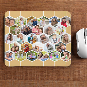 Mousepad Colmeia Geométrica 28 Fotocollage Personalizado