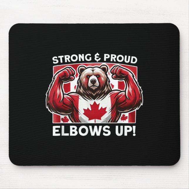 Mousepad Coloca o Canadá no verdadeiro Norte forte Estado p (Frente)