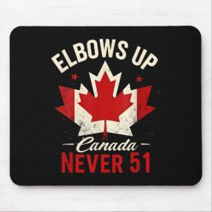 Mousepad Coloca o Canadá Nunca 51 Sinalizador Canadá