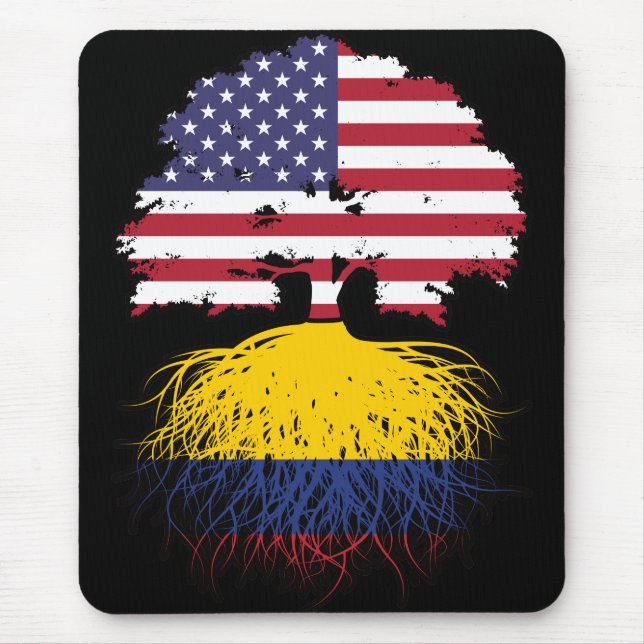 Mousepad Colômbia: América do Norte Colombiana - Bandeira d (Frente)