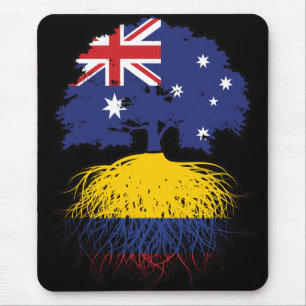 Mousepad Colômbia - Austrália - Raízes de Árvore Colombiana
