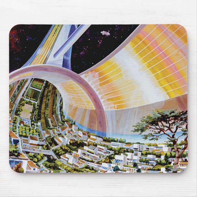 Mousepad Colônia de Habitat da Estação Espacial Torus Conce (Frente)