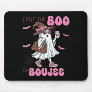 Mousepad Coloque O Boo Em Boujee Halloween, Senhora Fantasm