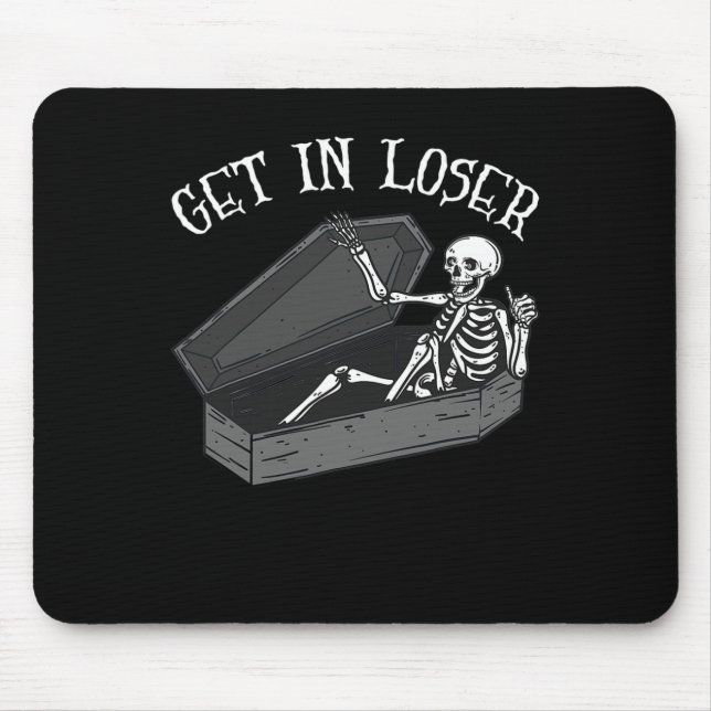 Mousepad Coloque-Se Em Esqueleto Perdido Em Homens Divertid (Frente)