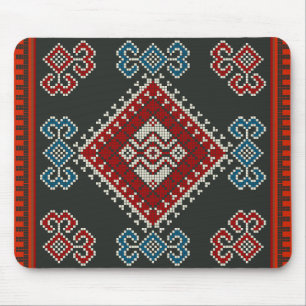 Mousepad Coloração clássica de moda de vintagem geométrica
