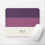 Mousepad Coloração Horizontal Roxa Escura<br><div class="desc">Este Mouse Horizontal Stripe Horizontal Roxo Escuro é perfeito para amantes modernos de design simples e profissionais.</div>