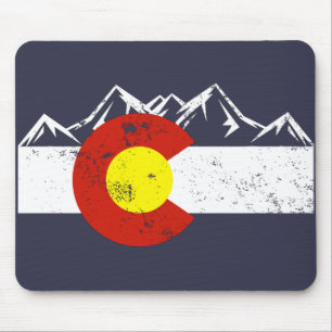 Mousepad Colorado Mountain Vintage