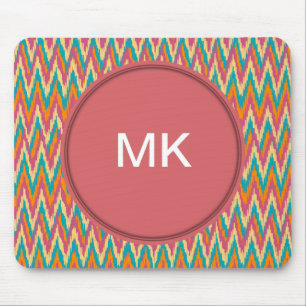 Mousepad Colores de Especiarias de Design do iKat Zigzag