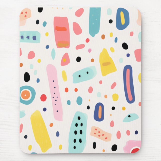 Mousepad colorful cute elements design (Frente)