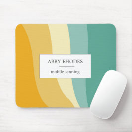 Mousepad Colorful wave lines personalized