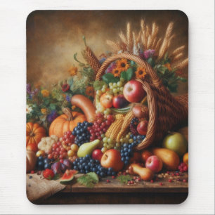 Mousepad Colorida/Ação de Graças/Cornucopia/Queda