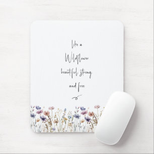 Mousepad Colorida Aquarela Flor Silvestre