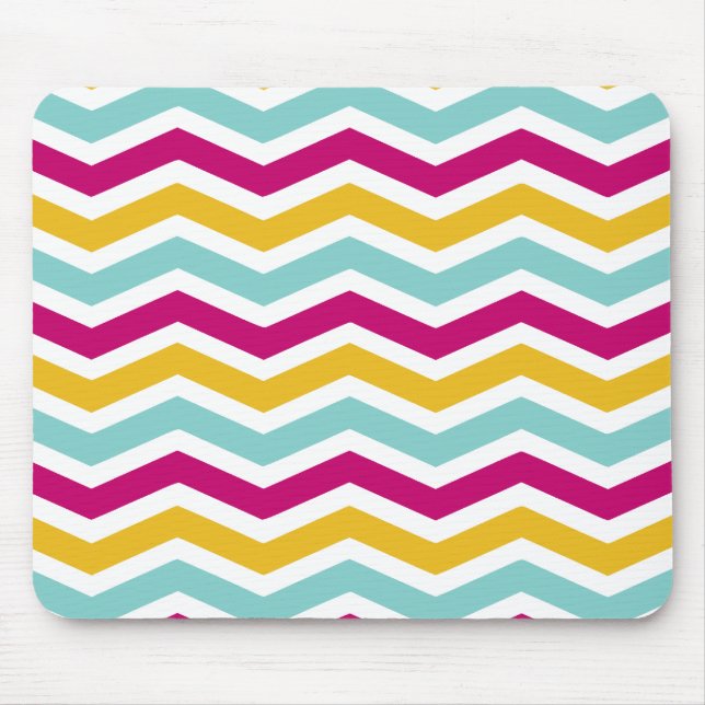 Mousepad Colorida Chevron (Frente)