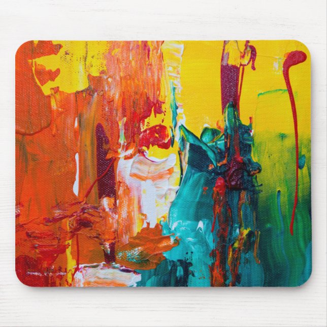 Mousepad Colorida Funky Abstrato (Frente)