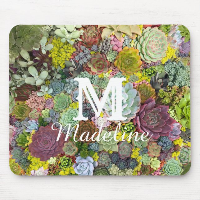 Mousepad Colorida Greenerent Succulents (Frente)