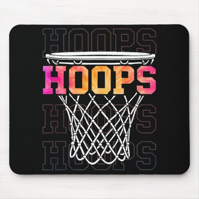 Mousepad Colorida Hoop Men &amp; Women Hoops Gir (Frente)