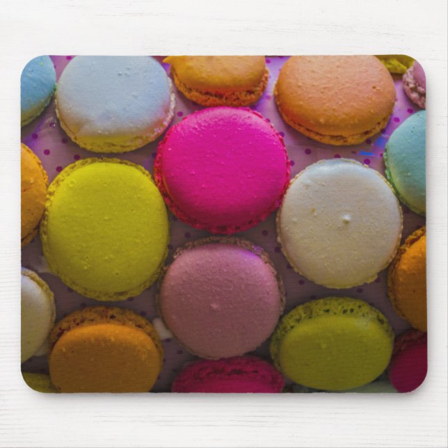 Mousepad Colorida Macarons, deserto assado (Frente)