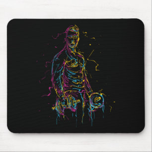 Mousepad Colorida Strongman Bodybuilding Gym Welevaging