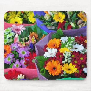 Mousepad Coloridas de flores de gerber impressão