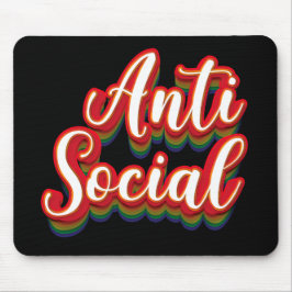 Mousepad Colorido Anti-Social