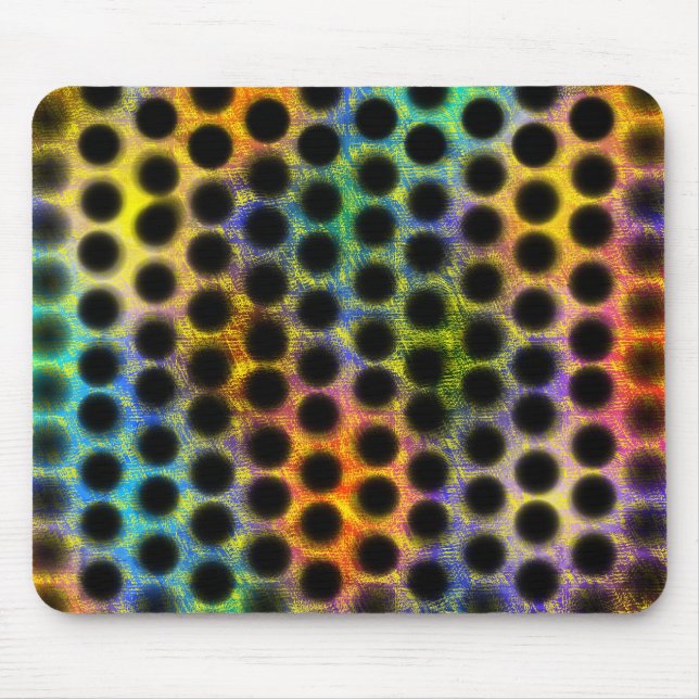 MousePad colorido de bolinhas bagunçadas alinh ada (Frente)