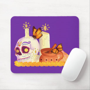 Mousepad Colorido Dia Mexicano Do Crânio Do Açúcar Morto
