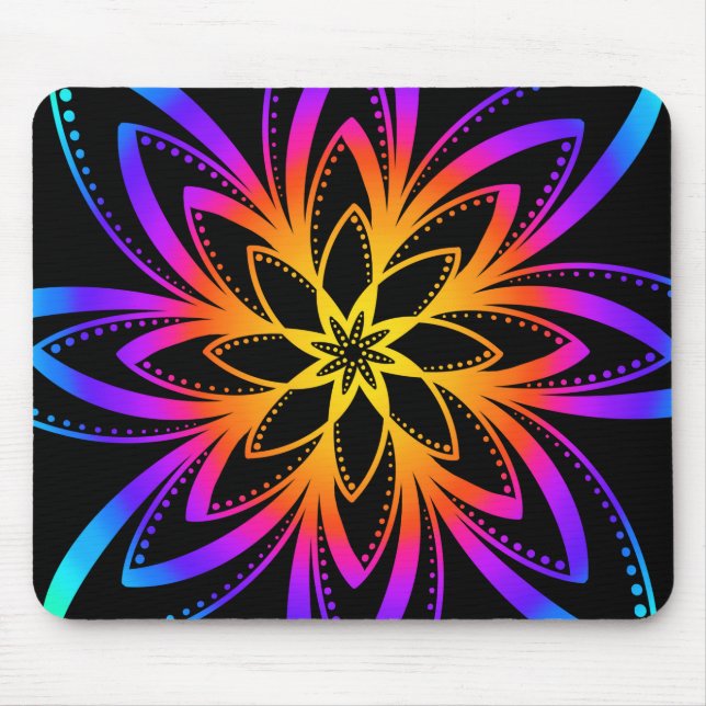 Mousepad Colorido do mouse Mandala (Frente)
