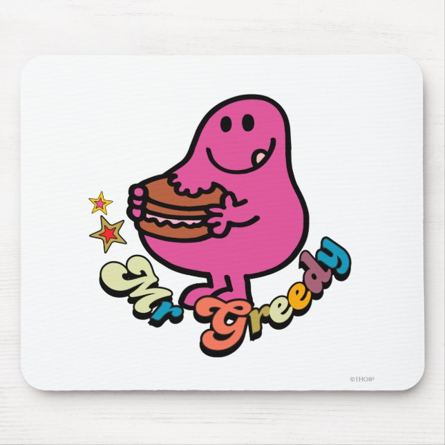 Mousepad Colorido Sr. Greedy Eating (Frente)