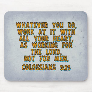 Mousepad Colossianos 3:23