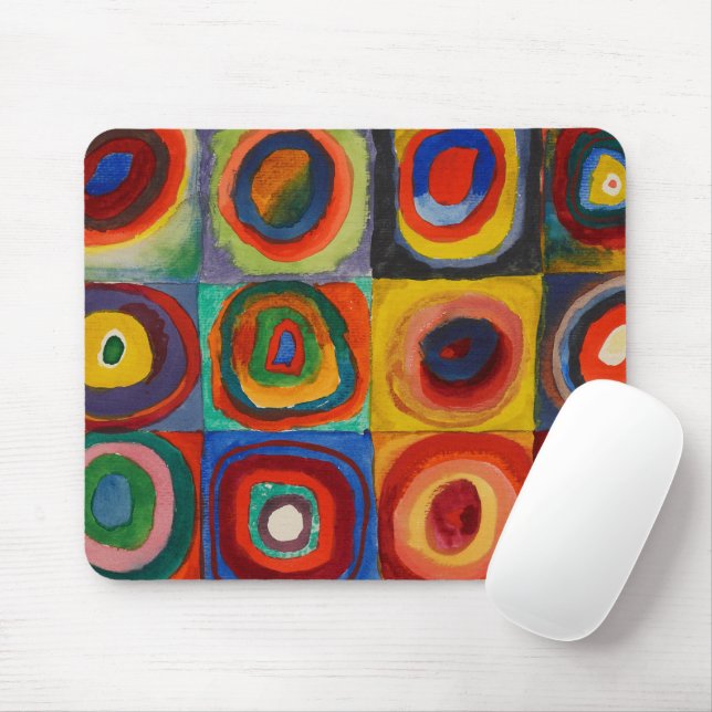 Mousepad Colour Study, 1913, por Wassily Kandinsky (Com mouse)