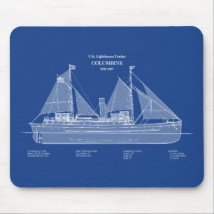 Mousepad Columbina do Leitão USCG - ABD