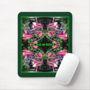 Mousepad Columbine Flowers Abstrato Personalizado