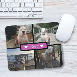 Mousepad Coluna de Fotos Moderna Rosa