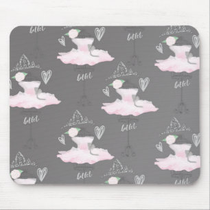 Mousepad Coluna Rosa e Cinza, Ballerina, Raparigas, Cuecas