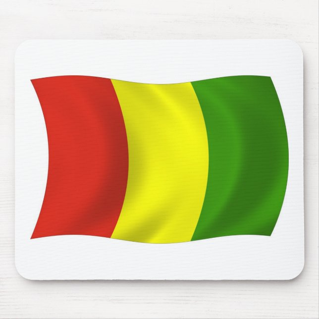 Mousepad com a Bandeira da Guiné (Frente)