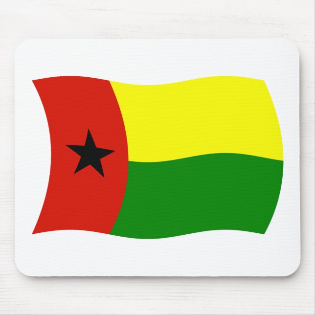 Mousepad com a Bandeira da Guiné-Bissau (Frente)