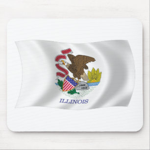 Mousepad com a Bandeira de Illinois