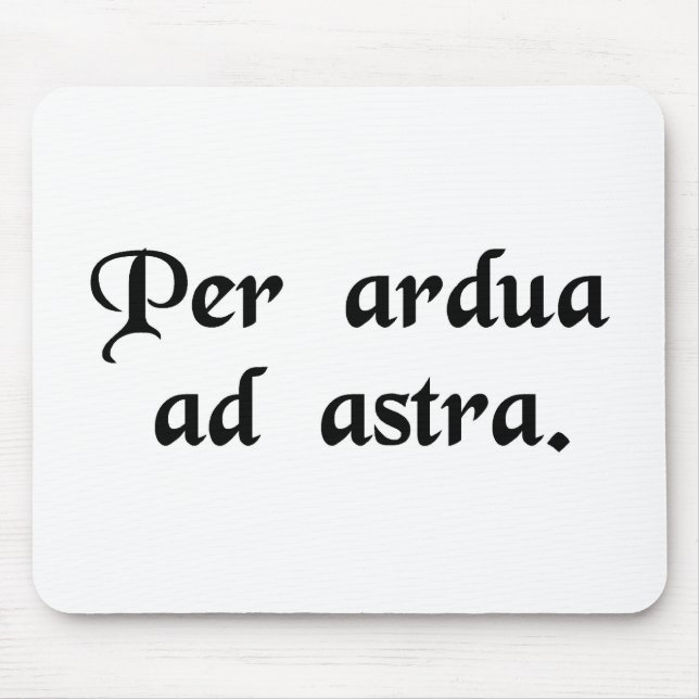 Mousepad Com as dificuldades às estrelas (Frente)