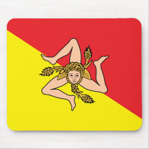 Mousepad com Bandeira da Sicília, Itália