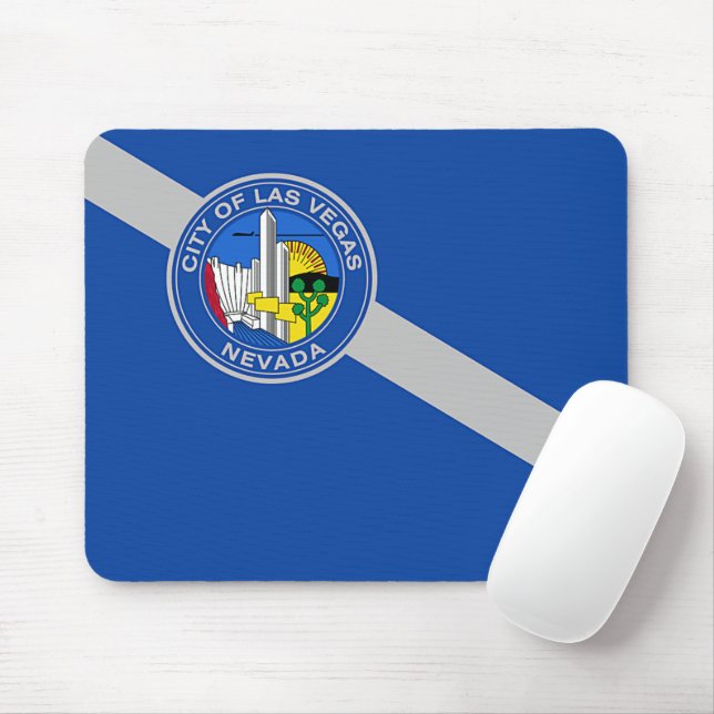 Mousepad com bandeira de Las Vegas, EUA (Com mouse)